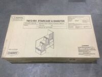 Bedz King Stairway with Drawers in Steps for Bunk Bed, Cherry&nbsp;