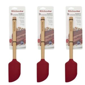 Kitchenaid Bamboo Scraper Spatulas Set of 3 