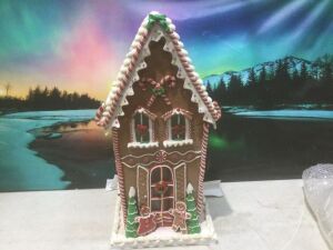 26" Oversized Illuminated Gingerbread House 