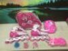 Kids Adjustable Inline Roller Skates with Flashing Wheels, Helmet & Pads, Large&nbsp;