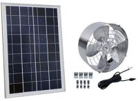 ECO-WORTHY 12" Solar Power Attic Gable Fan 3000 CFM&nbsp;+ 25W Portable Solar Panel