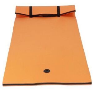 HALLOLURE 87"x 36" Floating Water Pad Mat with Rolling Pillow Design 