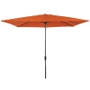 8x11ft Rectangular Patio Umbrella w/ Easy Crank, UV-Resistant Fabric