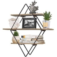 Hanging Diamond Floating Shelves. &nbsp;Appears New. E-Commerce Return