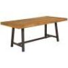 Acacia Wood Picnic Style Outdoor Dining Table