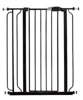 Regalo Easy Step Extra Tall Walk Thru Baby Gate. Model# 1166 B DS, Black. Appears New