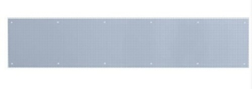 Prime-Line MP4837 Door Kick Plate, 6 x 34-Inch, Satin Nickel Aluminum, Pack of 1. Appears New
