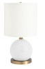 Potter Barn Mini Tilda Lamp, White, Small Paint Chips on Top of Ball, Ecommerce Return