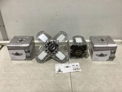 Lot of (2) Deformable LED Garage Lights&nbsp;