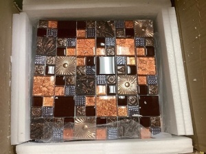 Box of Mosaic Tiles, Appears New