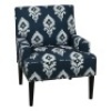 Pier1&nbsp;Boldini Ikat&nbsp;Accent Chair, Navy Pattern. Appears New