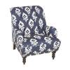 Pier1&nbsp;Chas Boldini Ikat Navy Armchair. Appears New
