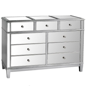 Pier1 Hayworth 9-Drawer Mirrored Dresser. NEW. $999 Retail Value