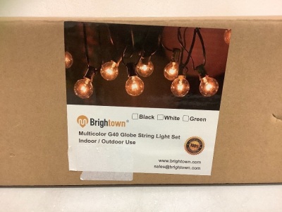 Brightown Globe String Lights, E-Comm Return