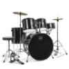 5-Piece Full Size Drum Set For Adults. Appears to have all the main pieces. Some of the hardware is loose. Unknown if all hardware is present