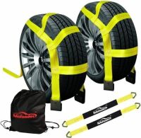 Autofonder 2pc Tow Dolly Basket Straps with Flat Hook for 18-21" Tires&nbsp;