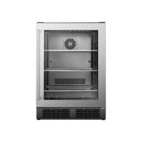 Hisense&nbsp;140-Can Capacity (5.4-cu ft) Residential Stainless Steel Freestanding Beverage Cooler. Tested. Damaged. See Pictures
