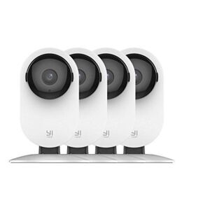 YI Home Security Camera 1080p HD with Human Detection, Wi-Fi, Night Vision, Two Way Audio, 4 Pack 