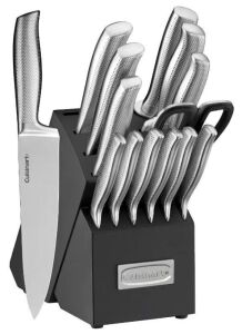 Cuisinart Elite 15pc German Stainless Steel Cutlery Block Set 