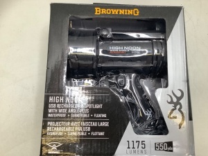 Browning High Noon Wide Angle +Plus Rechargable Spotlight, 1175 Lumens, Ecommerce Return