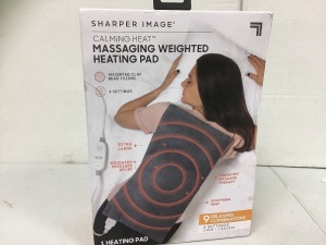 Sharper Image Massaging Weighted Heating Pad, Appears New