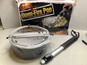 Open Fire Pop Popcorn Popper Kit, Ecommerce Return