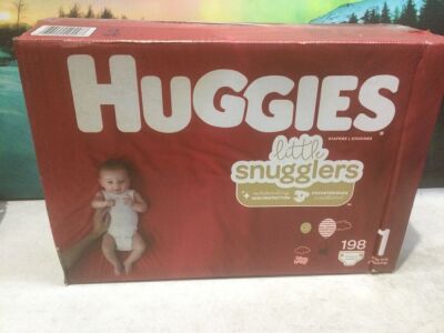 Huggies Little Snugglers Baby Diapers, Size 1, 198 ct 
