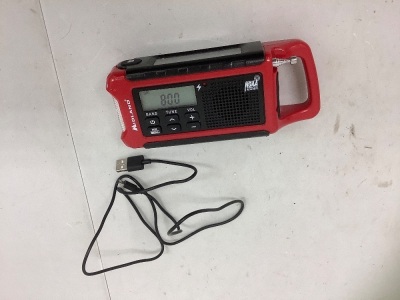 Midland Compact Crank Emergency Radio, Powers Up, E-Commerce Return