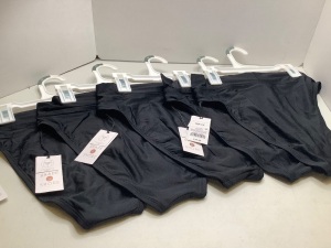 Lot of (5) Ladies Swim Bottoms, M (8-10), Appears New