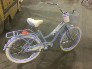 Huffy Women's Deluxe 24" Cruiser Bike, Periwinkle Blue - Dented Basket 