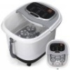 Automatic Heated Shiatsu Massage Foot Bath Spa w/ Pumice Stone, Gray/White
