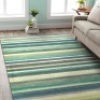 Decomall 8'x10' Striped Area Rug. NEW