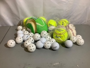 Lot of Misc. Sports Balls, Ecommerce Return