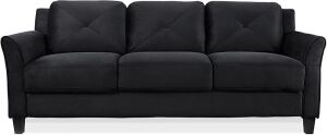 Lifestyle Solutions HRFKS3BK Grayson Sofa, 78.7" W x 31.5" D x 32.7" H