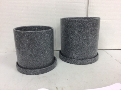 Lot of (2) Small Flower Pots, Appears New