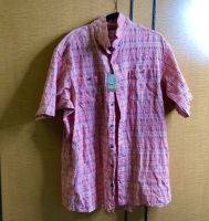 Red Head Men's 2X, Orange Button up Shirt, Appears New