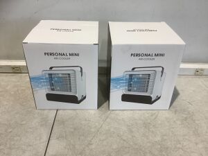 Lot of (2) Personal Mini Air-Coolers 