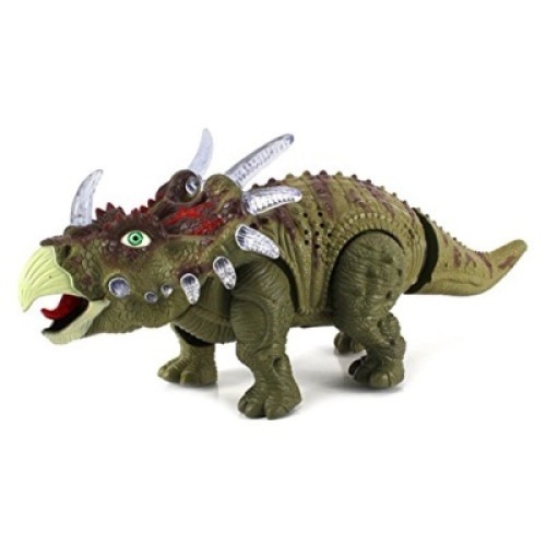Dinosaur Century Triceratops Battery Operated Toy Dinosaur Figure w/ Realistic Movement, Lights and Sounds. Appears New