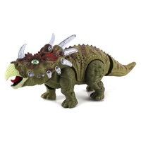 Dinosaur Century Triceratops Battery Operated Toy Dinosaur Figure w/ Realistic Movement, Lights and Sounds. Appears New