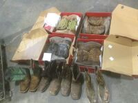 Lot of (8) Justin Work Boots -&nbsp;Multiple Sizes & Styles&nbsp;