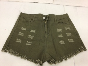 Womens Denim Shorts, Large, E-Comm Return