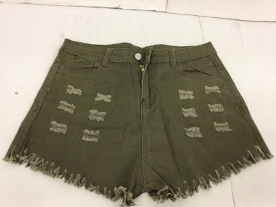 Womens Denim Shorts, Large, E-Comm Return