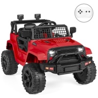 12V Kids Ride-On Truck Car w/ Parent Remote Control, Spring Suspension. Red. Appears New