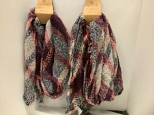 Lot of (2) Blanket Wrap Scarf, Appears New