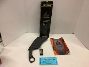 Tops Knives TAC Karambit with Certificate of Authenticity, Appear New