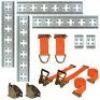 CargoSmart X-Track Ultimate Trailer Kit, 12pc - Includes 24&rdquo; X-Track Rails, X-Track Singles, Rope Rings, Board Holders, Cambuckle Ratchet Straps