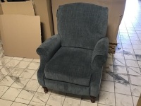 Lane Gray Microfiber&nbsp;Armchair. Appears New
