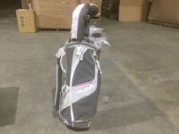 9 Pc Right Handed Golf Club Set with Golf Bag - Bag is Dirty&nbsp;&nbsp;