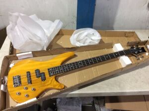 Electric Bass Guitar - Cracked Headstock 