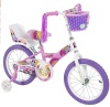 BCP 16" Girl's Flower Princess Bike W/Training Wheels, Appears New